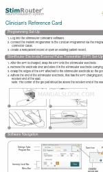 Bioness StimRouter Tarjeta de referencia para el clínico