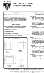 Alpha Communications TekTone Tek-COM PK724 Series Kurulum Talimatları