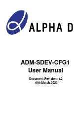 Alpha Data ADM-SDEV-CFG1 Kullanıcı Kılavuzu