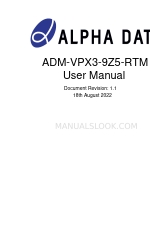 Alpha Data ADM-VPX3-9Z5-RTM Kullanıcı Kılavuzu