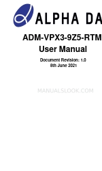 Alpha Data ADM-VPX3-9Z5-RTM Benutzerhandbuch