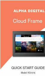 Alpha Digital Cloud Frame KS1016 Manual de início rápido