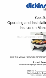 Dickinson Sea-B-Que Manual de instrucciones de funcionamiento e instalación