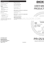 Dickson PR125 사용자 설명서 및 제품 설명서