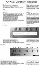 Alpha Labs Professional Masterkey User Manual