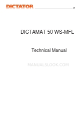 Dictator DICTAMAT 50 WS-MFL Технічний посібник