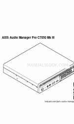 Axis Audio Manager Pro C7050 Mk III Посібник з монтажу