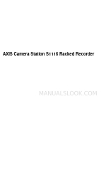 Axis Camera Station S1116 Racked Recorder インストレーション・マニュアル