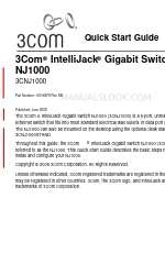 3Com 3CNJ1000 - IntelliJack Gigabit Switch Manual de inicio rápido