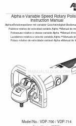 Alpha Professional Tools VDP-714 Instruction Manual