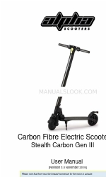 Alpha Scooters Stealth Carbon Gen III Manuale d'uso