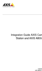 Axis A8004-VE 統合マニュアル