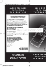 Alpha Technics 4600 Series Instrukcja obsługi