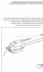 Dieffematic LINEA c400 Instructions And Recommendations For The Installer