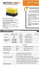 EPH Controls DETACH PRO B1PF Installation & Operating Instructions