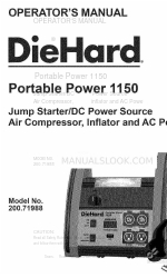 DieHard Portable Power 1150 Operator's Manual