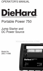 DieHard Portable Power 750 Instrukcja obsługi