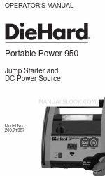 DieHard Portable Power 950 Manuale dell'operatore