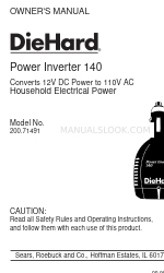 DieHard 200.71491 Instrukcja obsługi