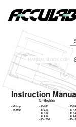 Acculab VI Series Manual de instruções