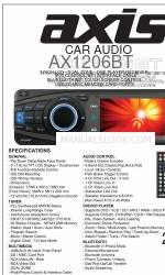 Axis Car Audio AX1206BT Installationshandbuch