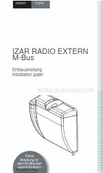 Diehl IZAR RADIO EXTERN M-BUS 설치 매뉴얼