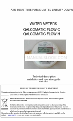 Axis Industries QALCOMATIC FLOW C Технічний опис, інструкція з монтажу та експлуатації