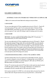 Olympus Camedia C-2500L Troubleshooting