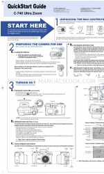 Olympus CAMEDIA C-740 Ultra Zoom Посібник із швидкого старту