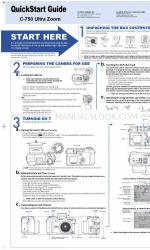 Olympus Camedia C-750 Ultra Zoom Краткое руководство по эксплуатации