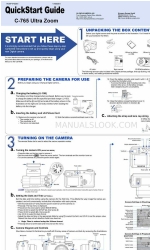 Olympus CAMEDIA C-765 Ultra Zoom Посібник із швидкого старту