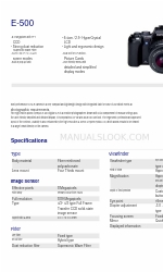 Olympus E-500 - EVOLT Digital Camera Технічні характеристики