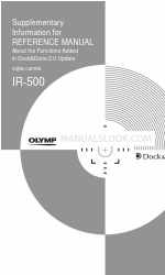 Olympus IR-500 Referentiehandleiding