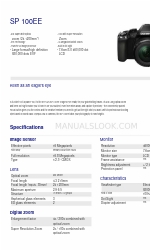 Olympus SP 100EE Технические характеристики