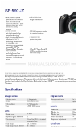 Olympus SP-590 UZ - Digital Camera - Compact Технічні характеристики