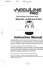 AccuLine 40-6600 Manual de instruções