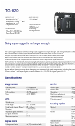 Olympus TG-820 Spezifikationen