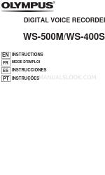 Olympus 140143 - WS 500M 2 GB Digital Voice Recorder Instructions Manual