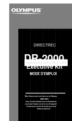 Olympus DIRECTREC DR-2000 (Bahasa Prancis) Mode D'emploi