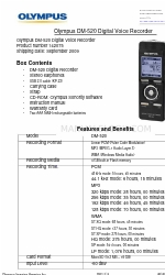 Olympus DM 520 - Ultimate Recording Combo Panduan Pengguna