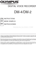 Olympus DM-2 Petunjuk Manual