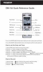 Olympus DM-720 Kurzreferenz-Handbuch