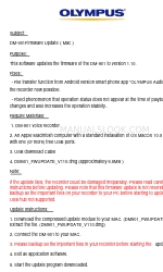 Olympus DM-901 Aggiornamento del firmware