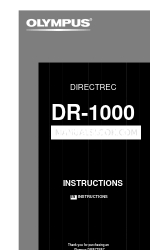 Olympus DR 1000 - Directrec Dictation Kit Instrukcja obsługi