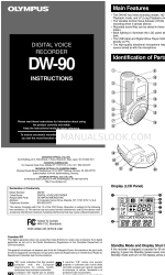 Olympus DW 90 - Digital Voice Recorder 사용 설명서