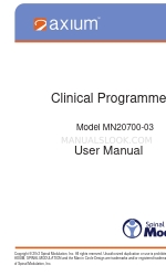 Axium Clinical Programmer Manual del usuario