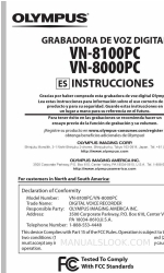 Olympus VN 8100PC (Espanhol) Manual de instruções