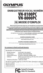 Olympus VN 8100PC (French) Manuel D'utilisation