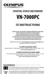 Olympus VN-7000PC Manuel d'instructions