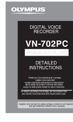 Olympus VN-702PC Gedetailleerde instructies